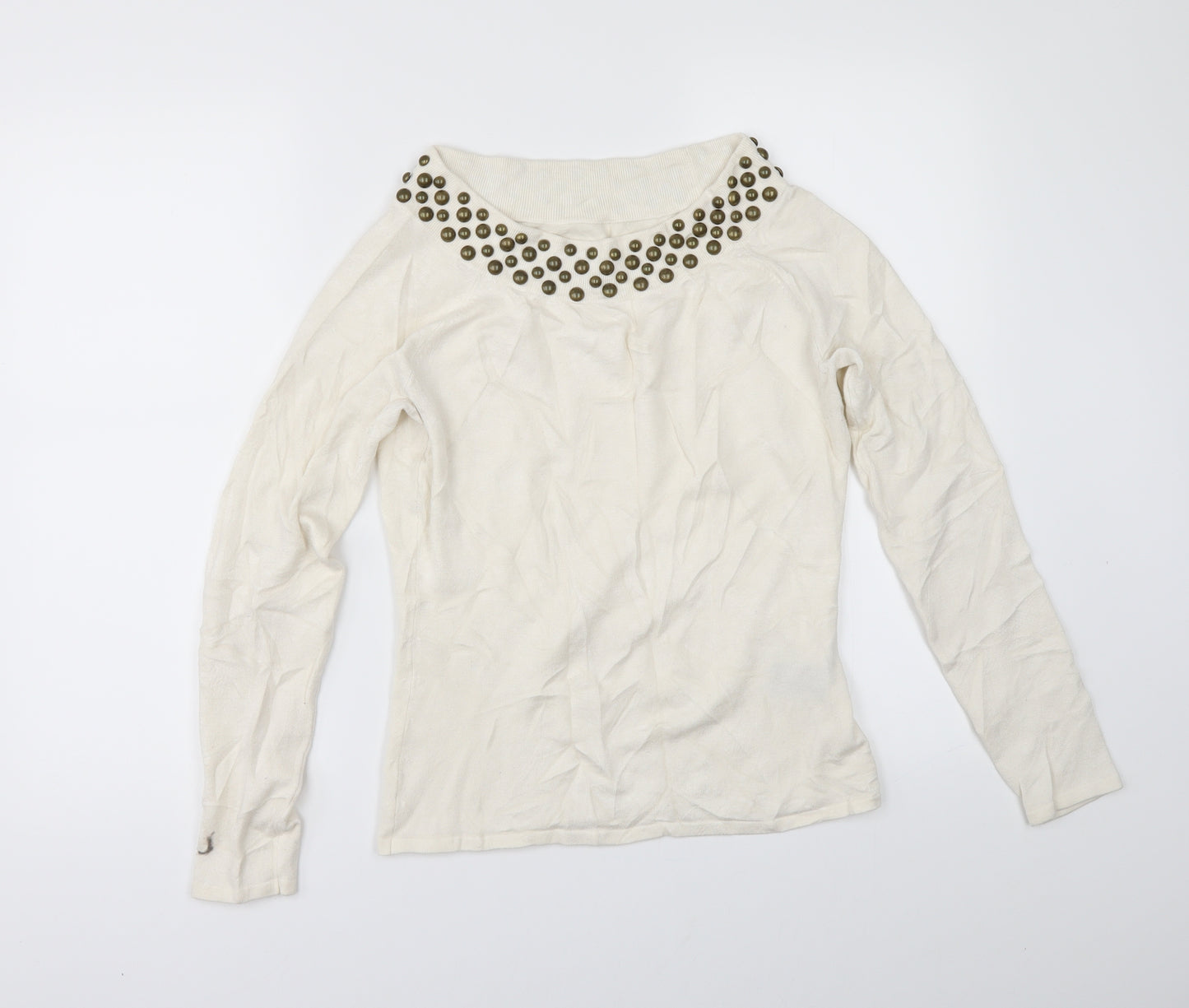Preworn Womens Ivory   Pullover Jumper Size M
