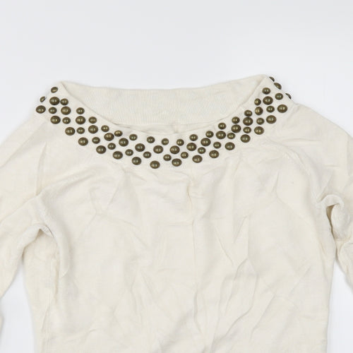 Preworn Womens Ivory   Pullover Jumper Size M