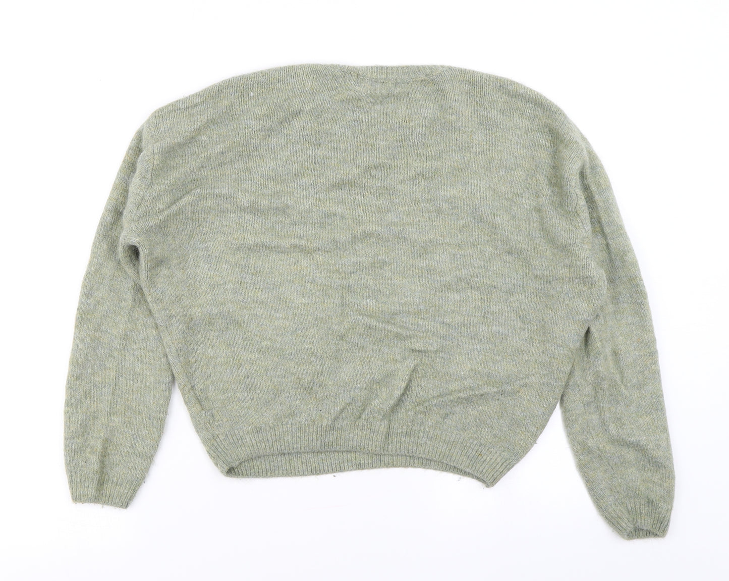 H&M Girls Green  Knit Pullover Jumper Size 11-12 Years