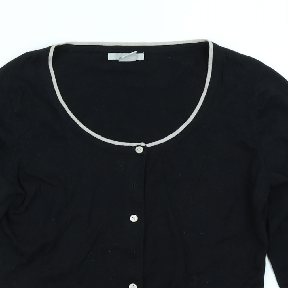 H&M Womens Black   Cardigan Jumper Size S