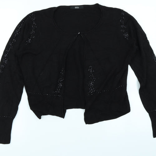 Marks & Spencer Womens Black   Cardigan Jumper Size 12