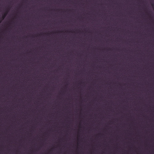 M&S Collection Mens Purple  Knit Pullover Jumper Size 3XL
