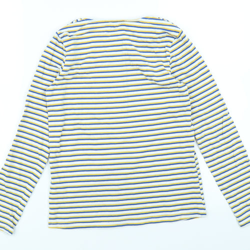 Fatface Girls Blue Striped  Basic T-Shirt Size 9-10 Years