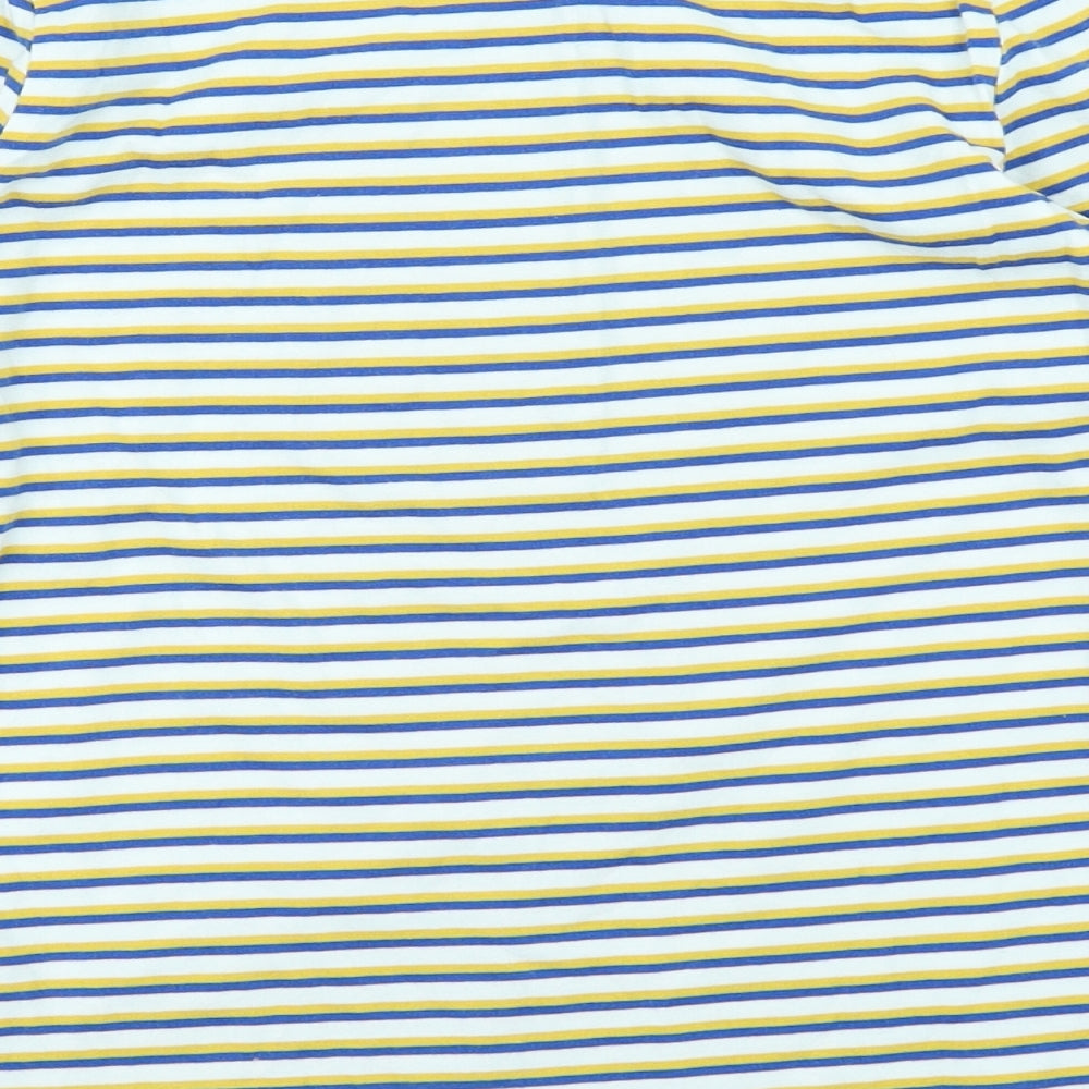 Fatface Girls Blue Striped  Basic T-Shirt Size 9-10 Years
