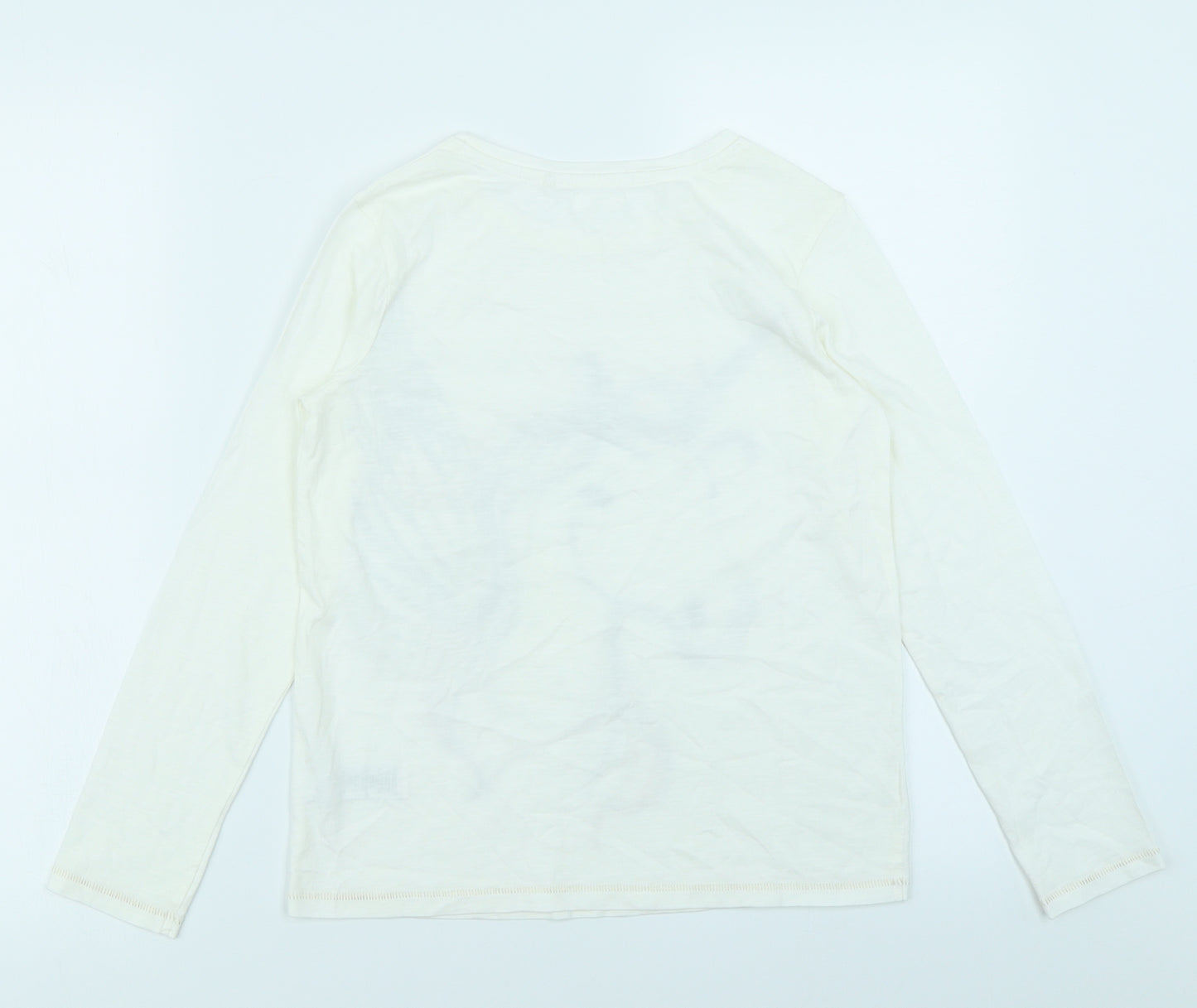 NEXT Girls White   Basic T-Shirt Size 10 Years  - Unicorn