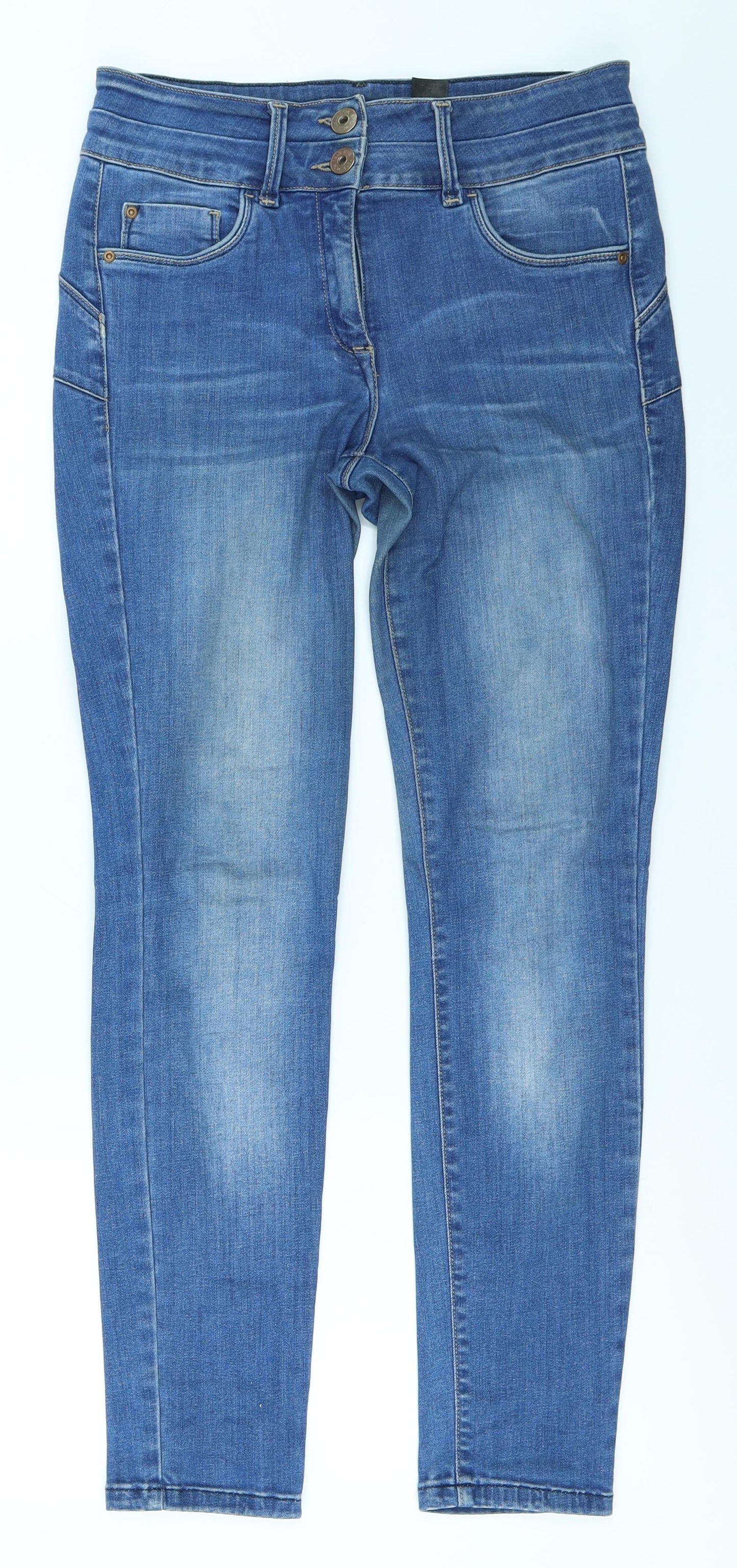 NEXT Womens Blue  Denim Skinny Jeans Size 10 L27 in