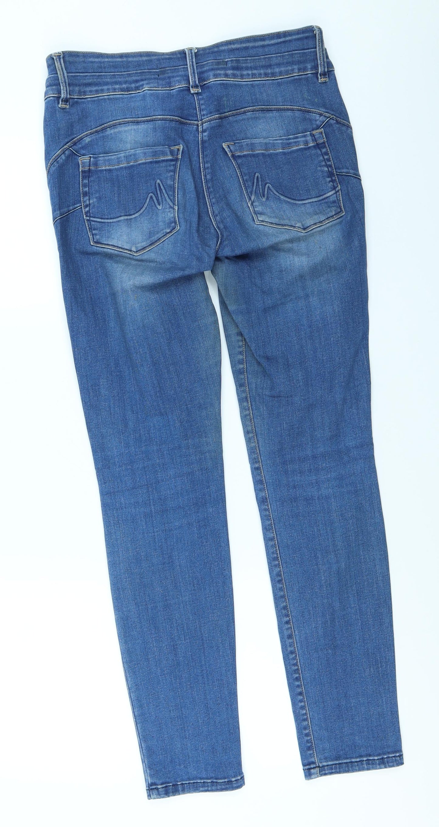 NEXT Womens Blue  Denim Skinny Jeans Size 10 L27 in