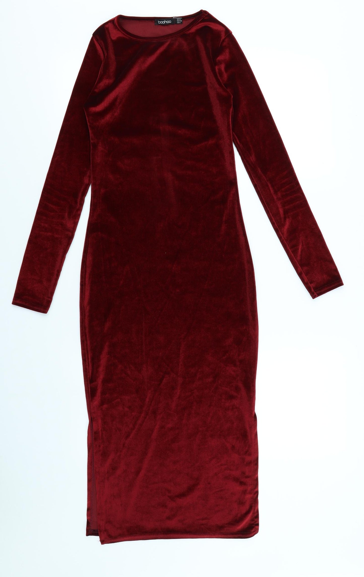 Boohoo Womens Red   Bodycon  Size 8