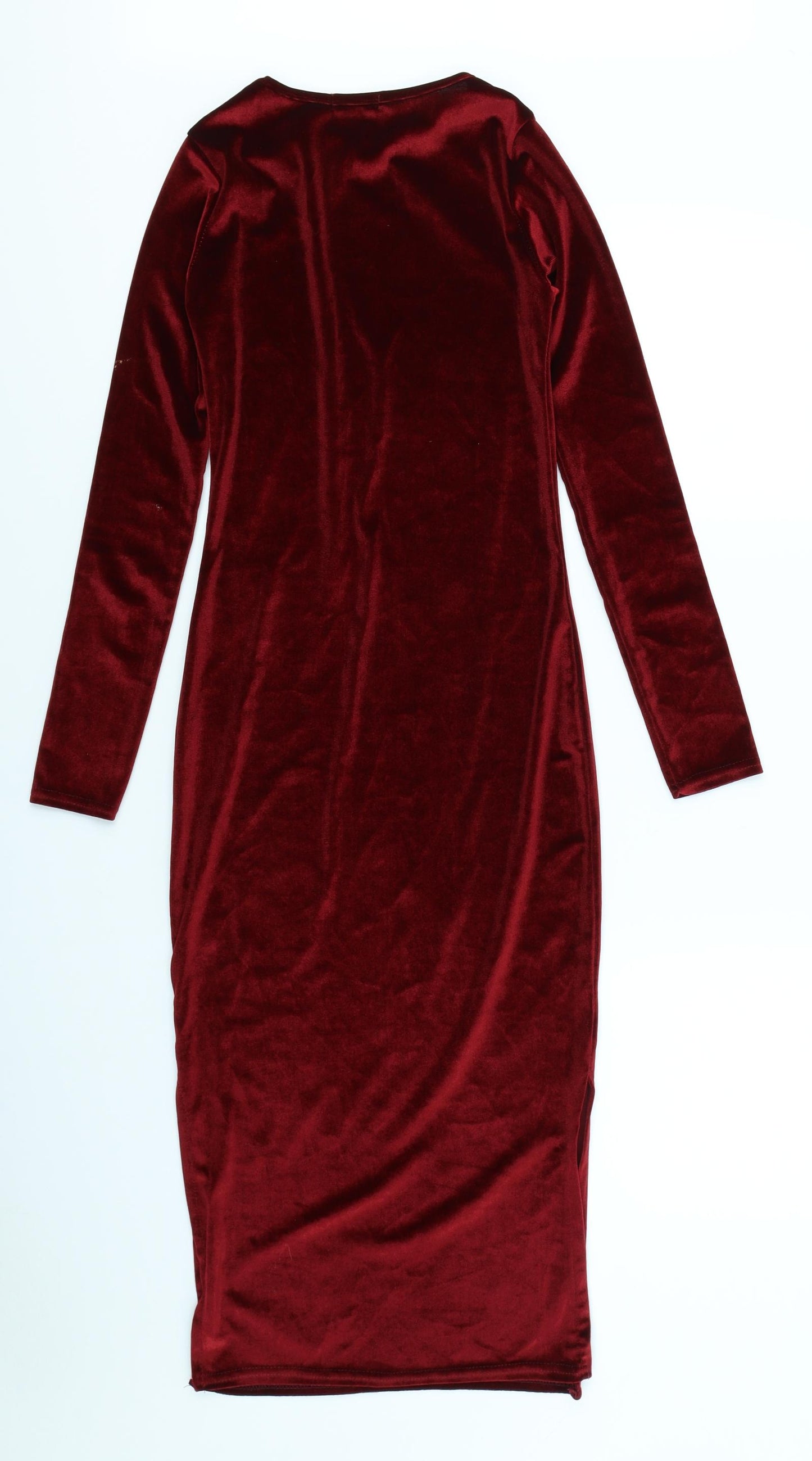 Boohoo Womens Red   Bodycon  Size 8