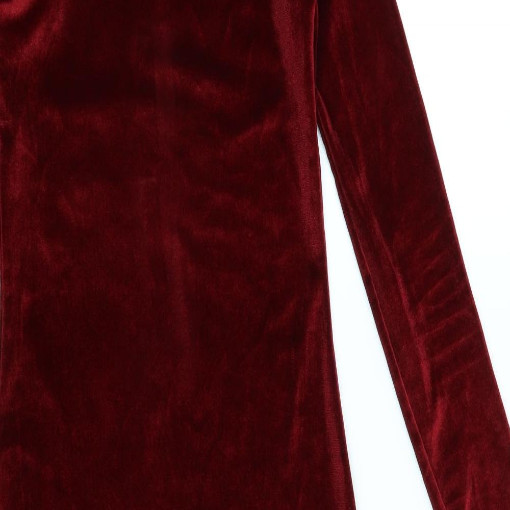 Boohoo Womens Red   Bodycon  Size 8
