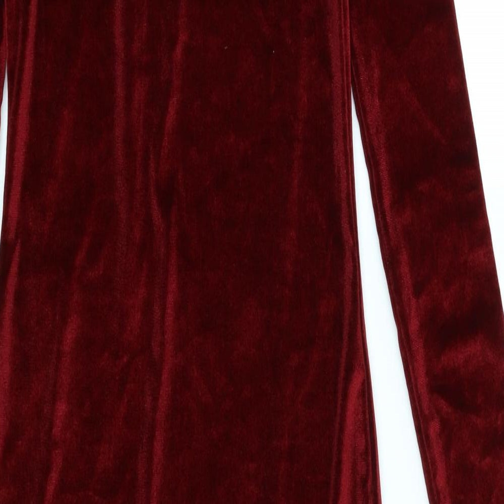 Boohoo Womens Red   Bodycon  Size 8