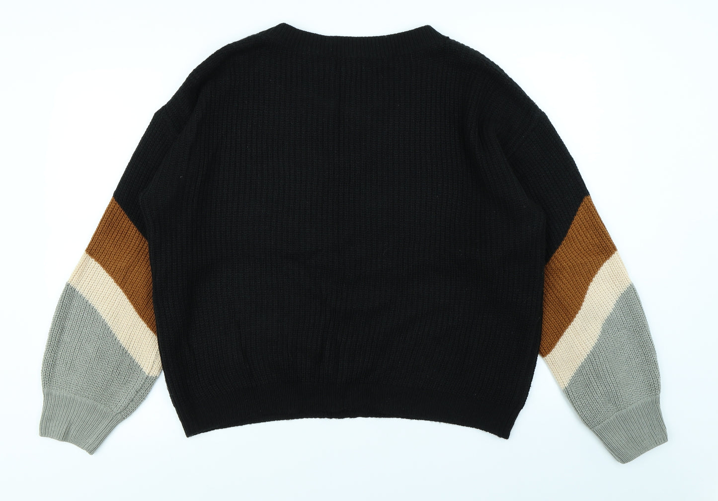 SheIn Womens Black   Pullover Jumper Size L