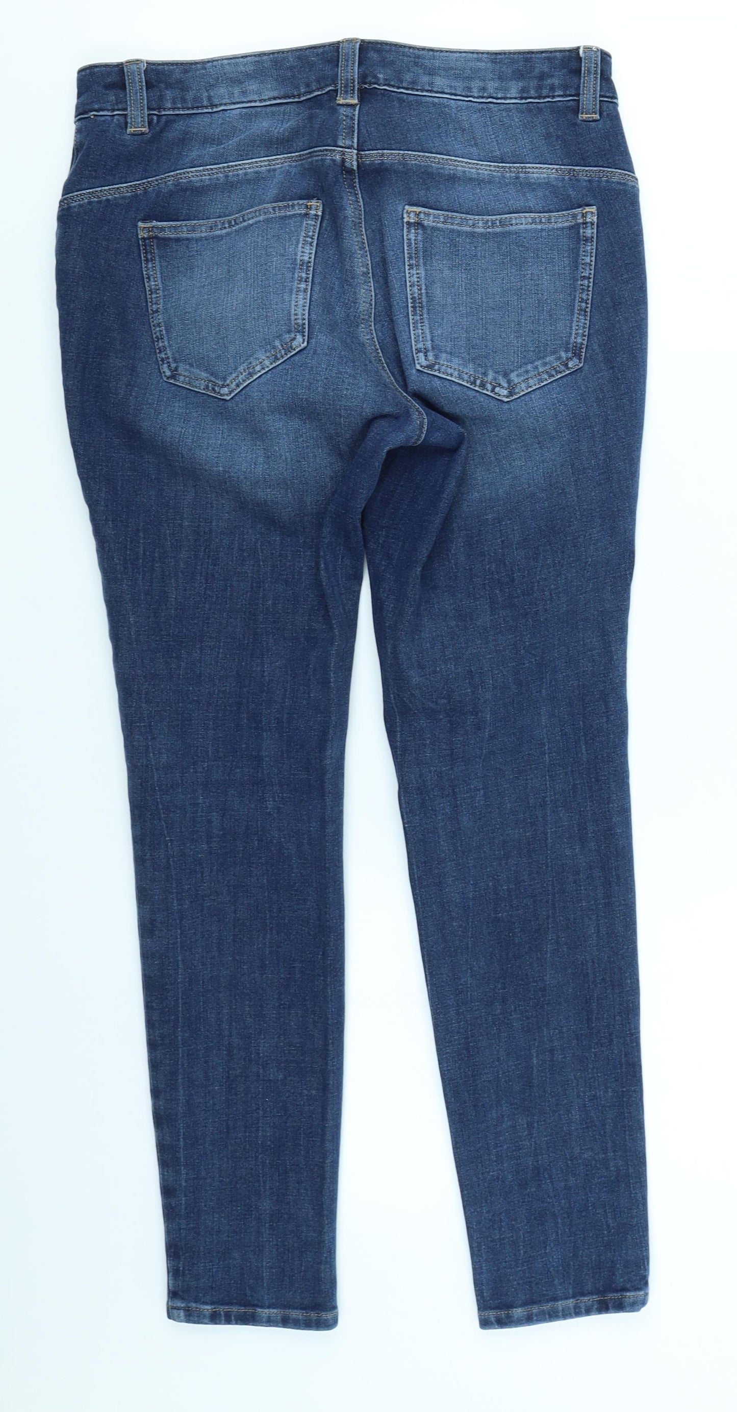 NEXT Womens Blue  Denim Skinny Jeans Size 12 L24 in