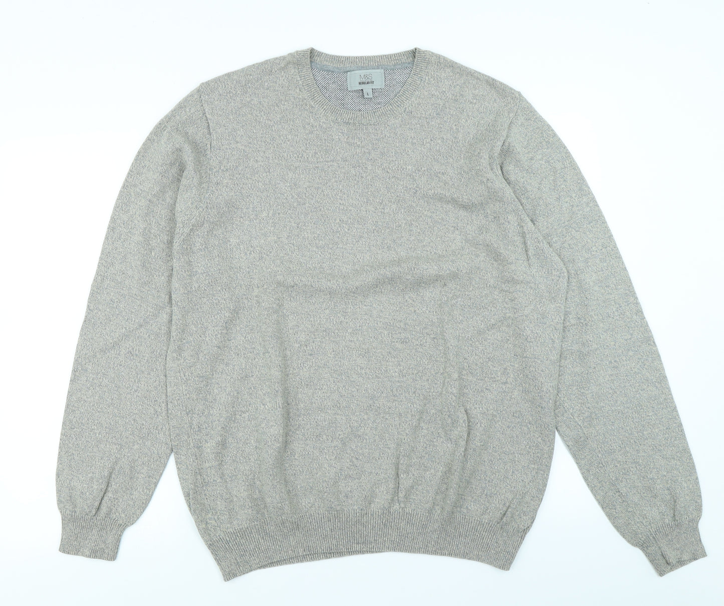 M&S Womens Grey   Pullover Jumper Size L