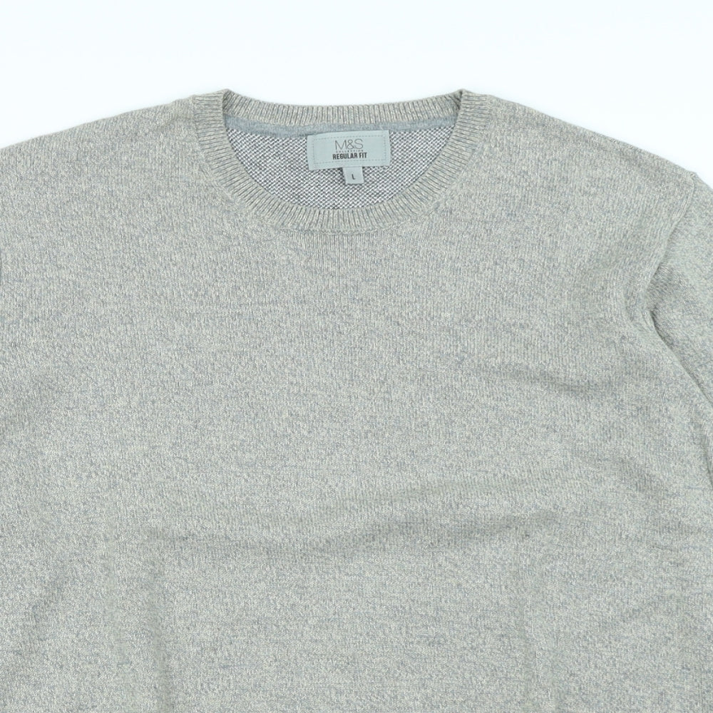 M&S Womens Grey   Pullover Jumper Size L