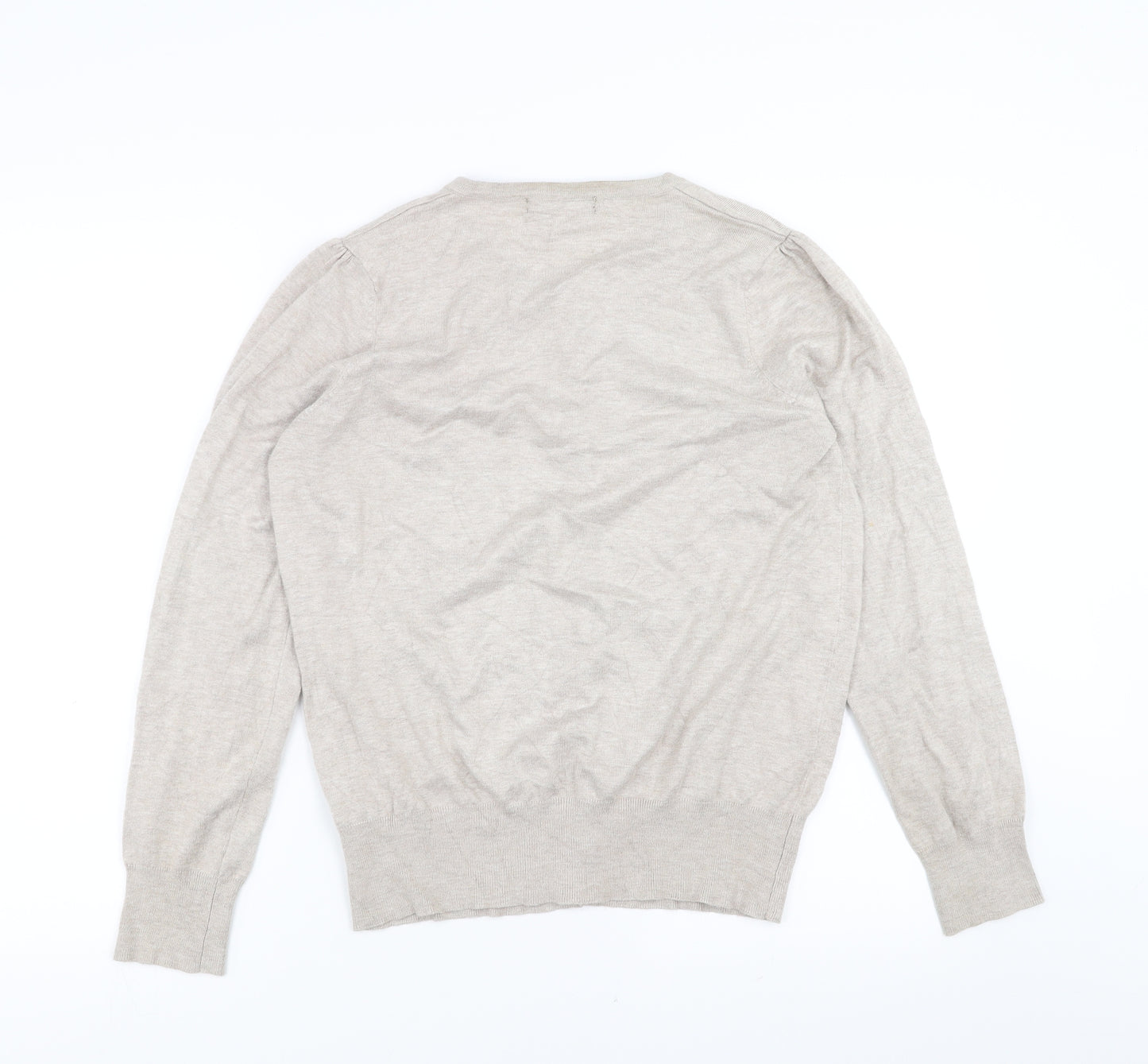 Marks and Spencer Womens Beige   Cardigan Jumper Size 16