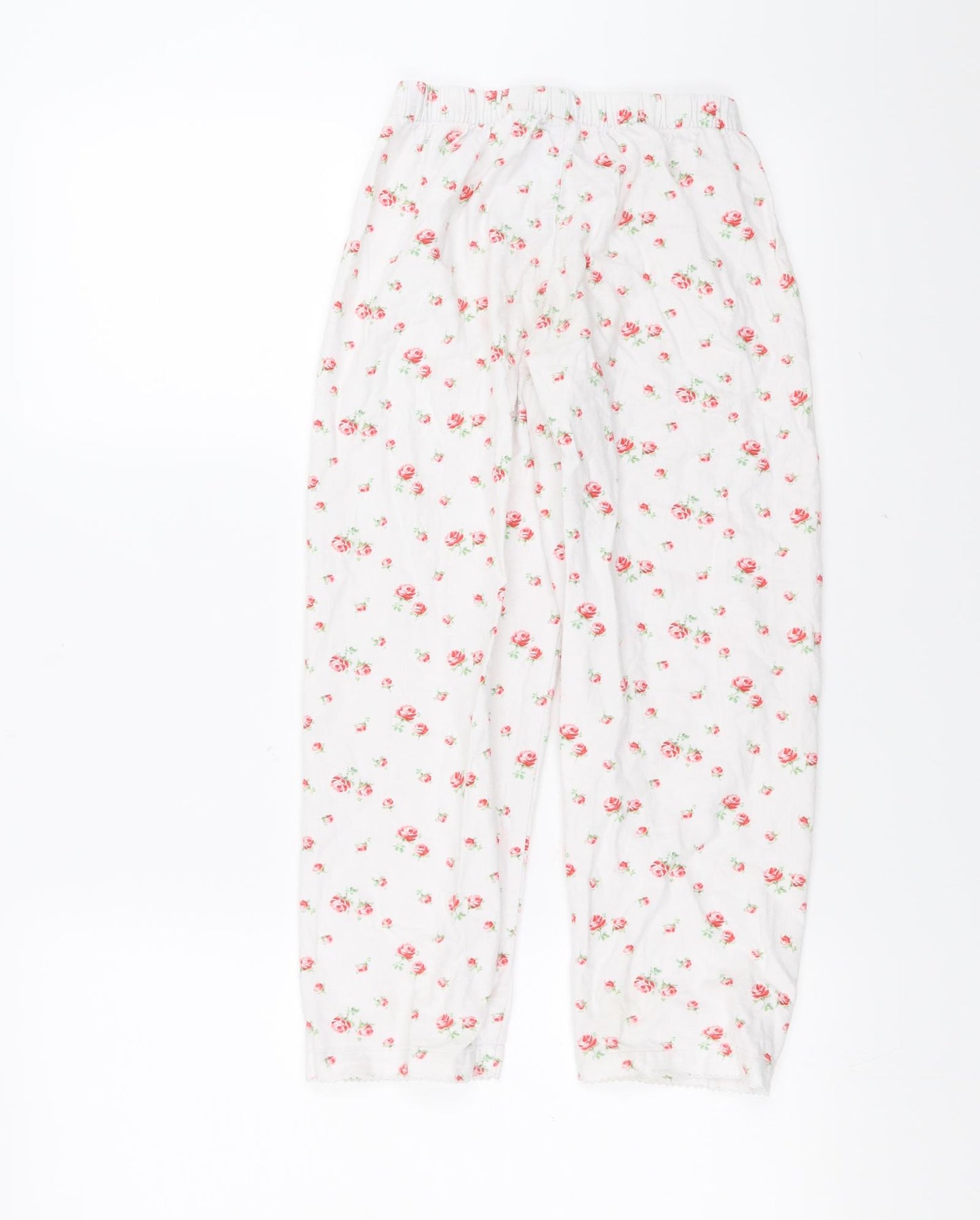 Cath Kidston Girls White Floral   Pyjama Pants Size 7-8 Years