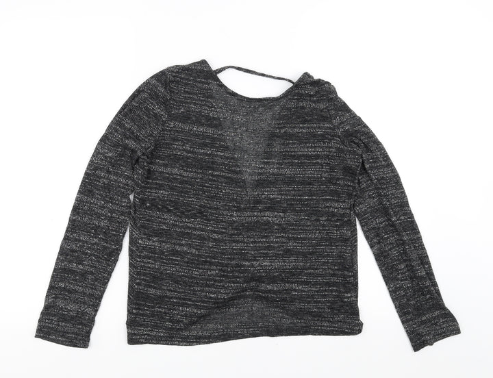 Glamorous Womens Grey   Pullover Jumper Size 8  - open back twist