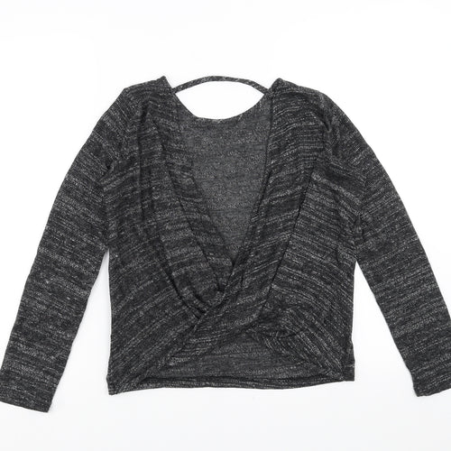 Glamorous Womens Grey   Pullover Jumper Size 8  - open back twist