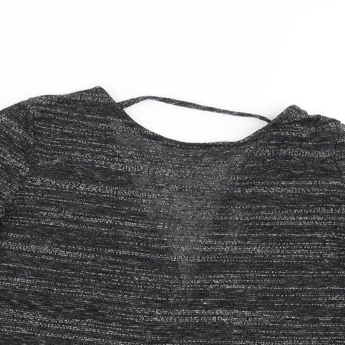 Glamorous Womens Grey   Pullover Jumper Size 8  - open back twist