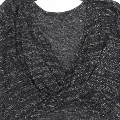 Glamorous Womens Grey   Pullover Jumper Size 8  - open back twist