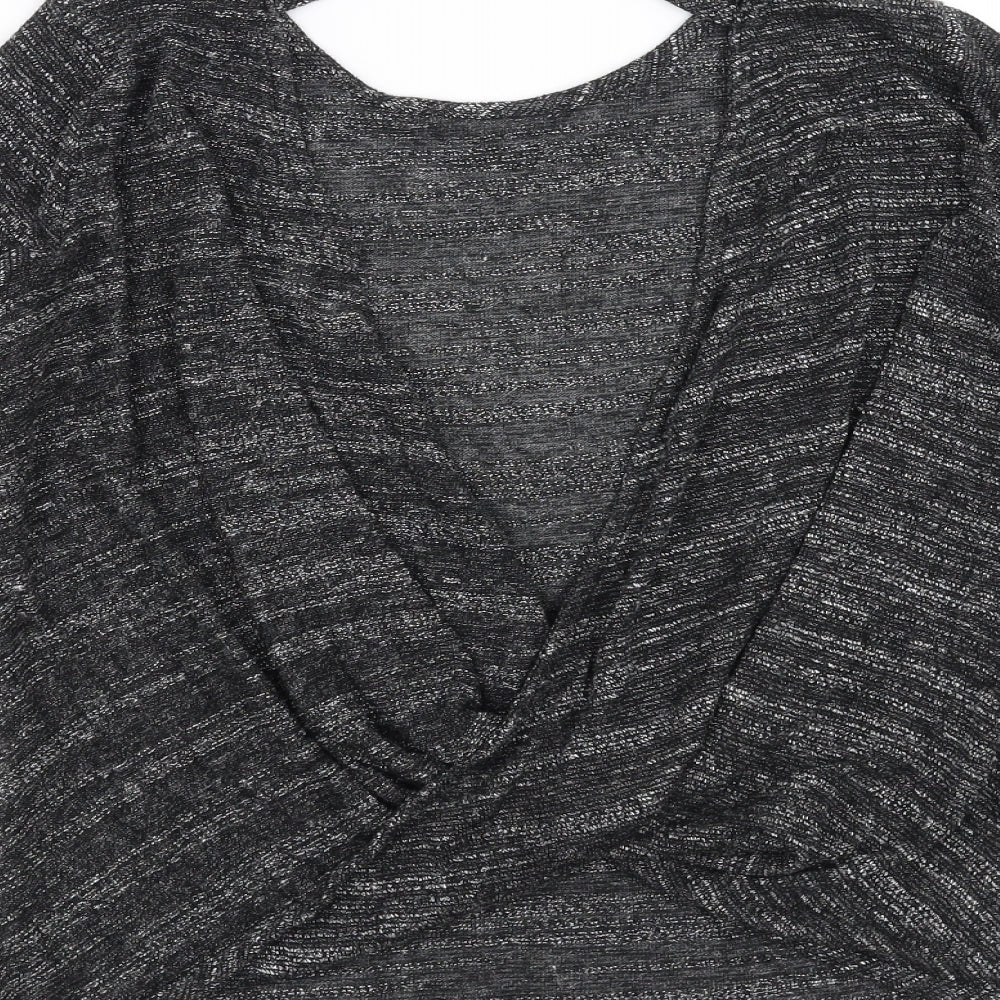 Glamorous Womens Grey   Pullover Jumper Size 8  - open back twist
