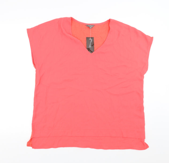 Katies Womens Pink   Basic Blouse Size XL