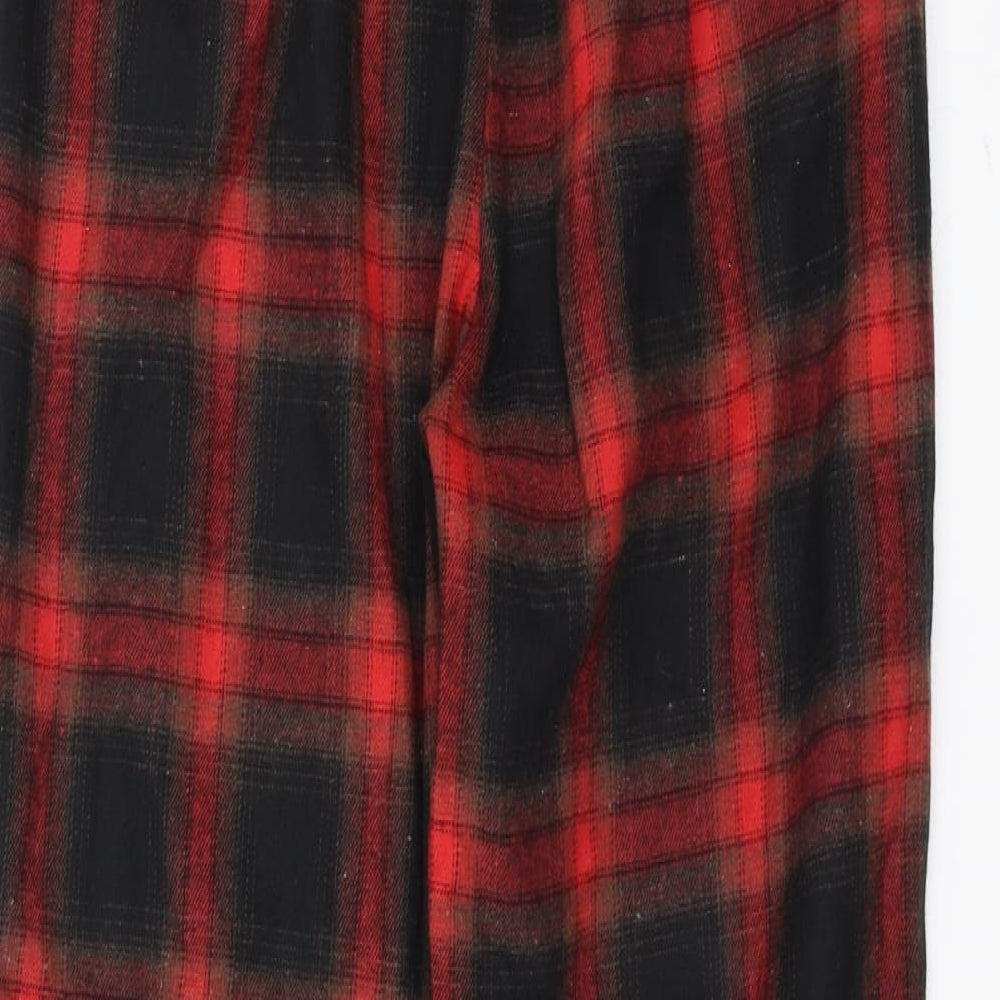 PRETTYLITTLETHING Womens Black Check  Jogger Trousers Size 8 L25 in
