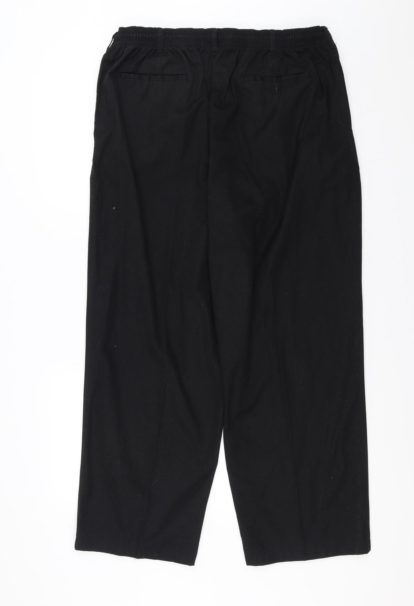 Preworn Mens Black   Trousers  Size 46 in L28 in - jogger waist
