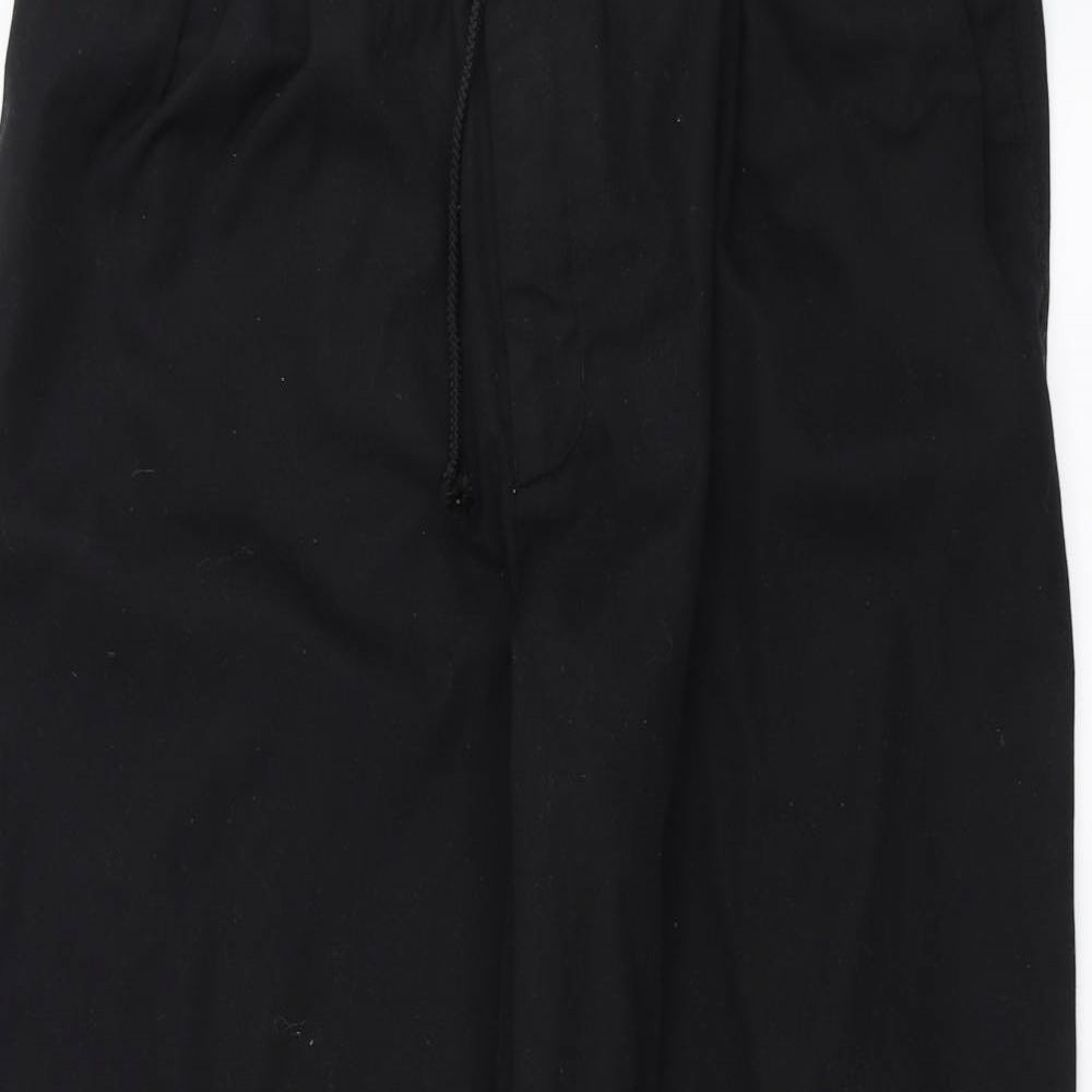 Preworn Mens Black   Trousers  Size 46 in L28 in - jogger waist