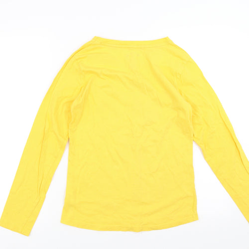 Primark Womens Yellow Solid  Top Pyjama Top Size XS  - Mickey Mouse