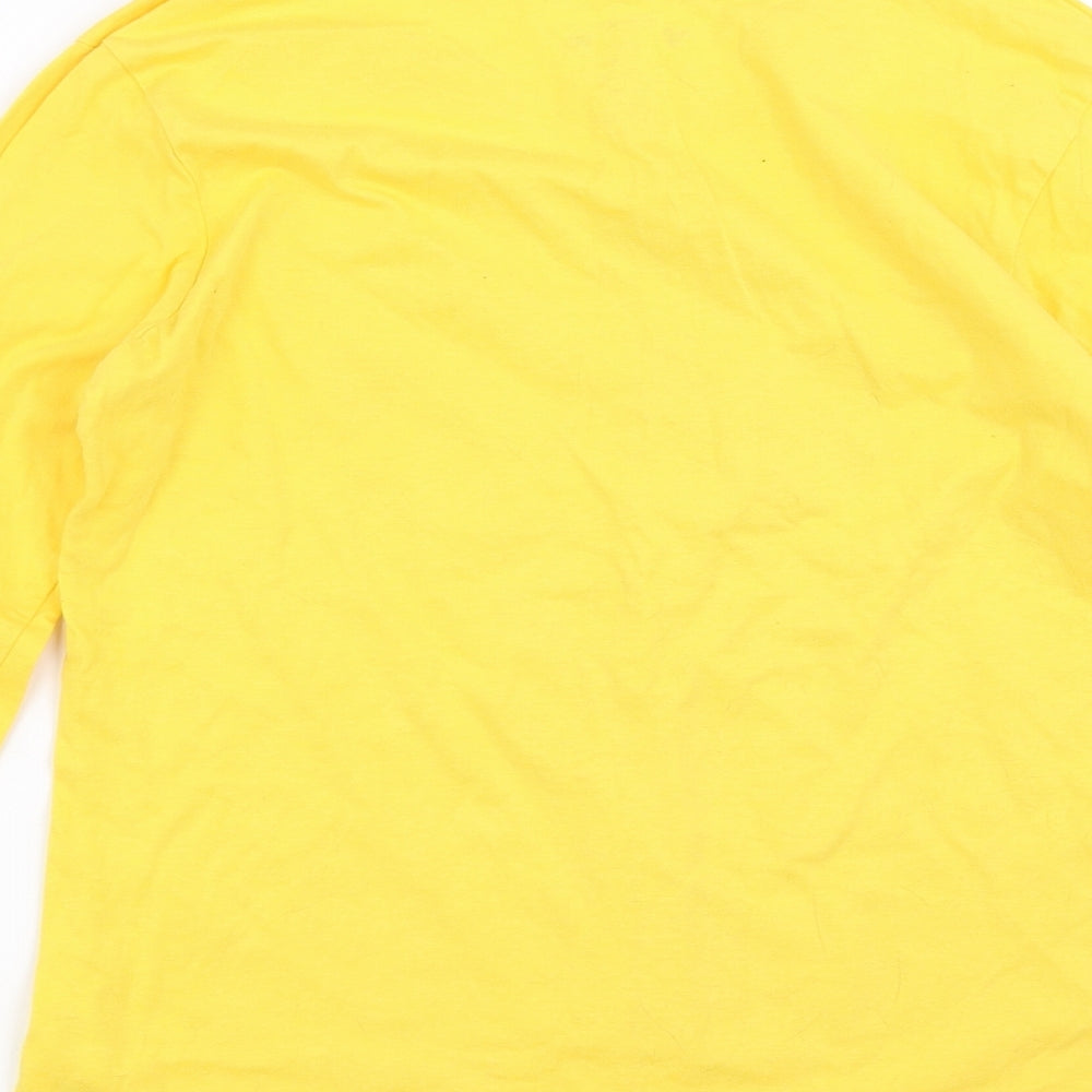 Primark Womens Yellow Solid  Top Pyjama Top Size XS  - Mickey Mouse