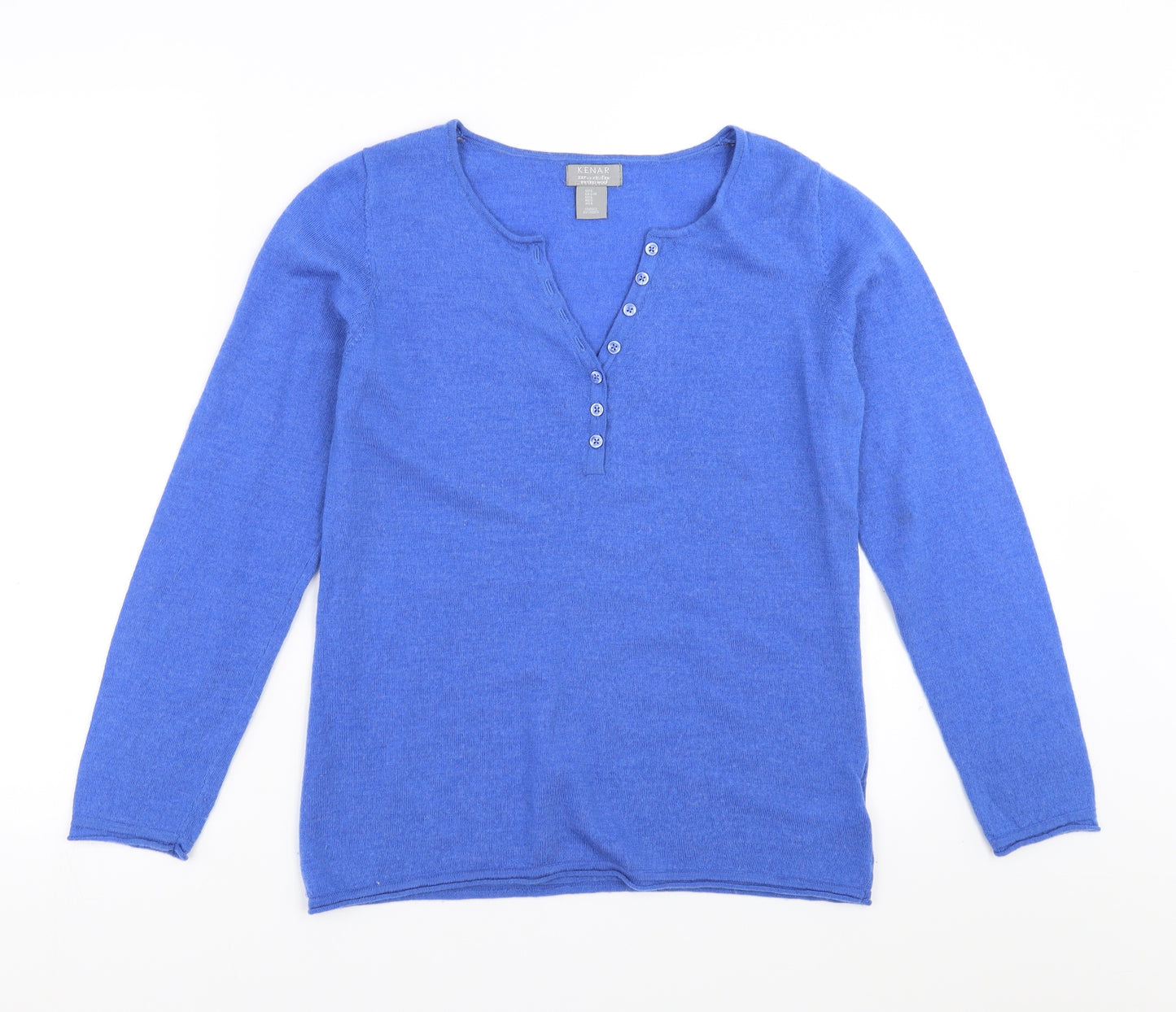 Kenar Womens Blue   Pullover Jumper Size L