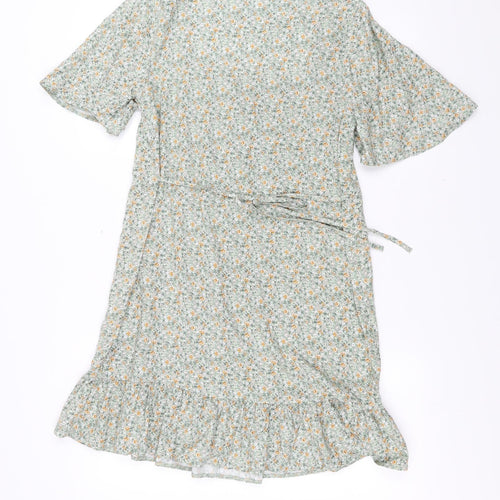 Primark Womens Green Floral  Shift  Size 8
