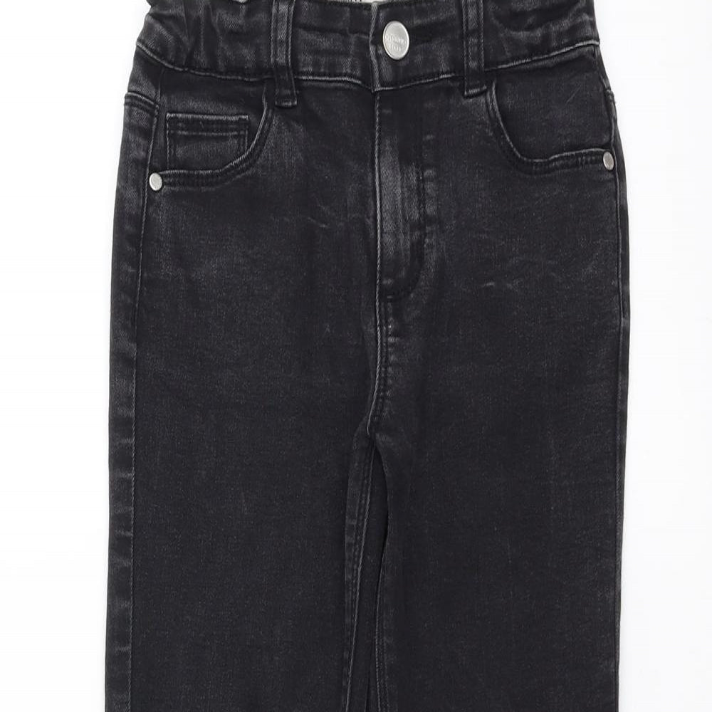 Primark Girls Black  Denim Skinny Jeans Size 7-8 Years