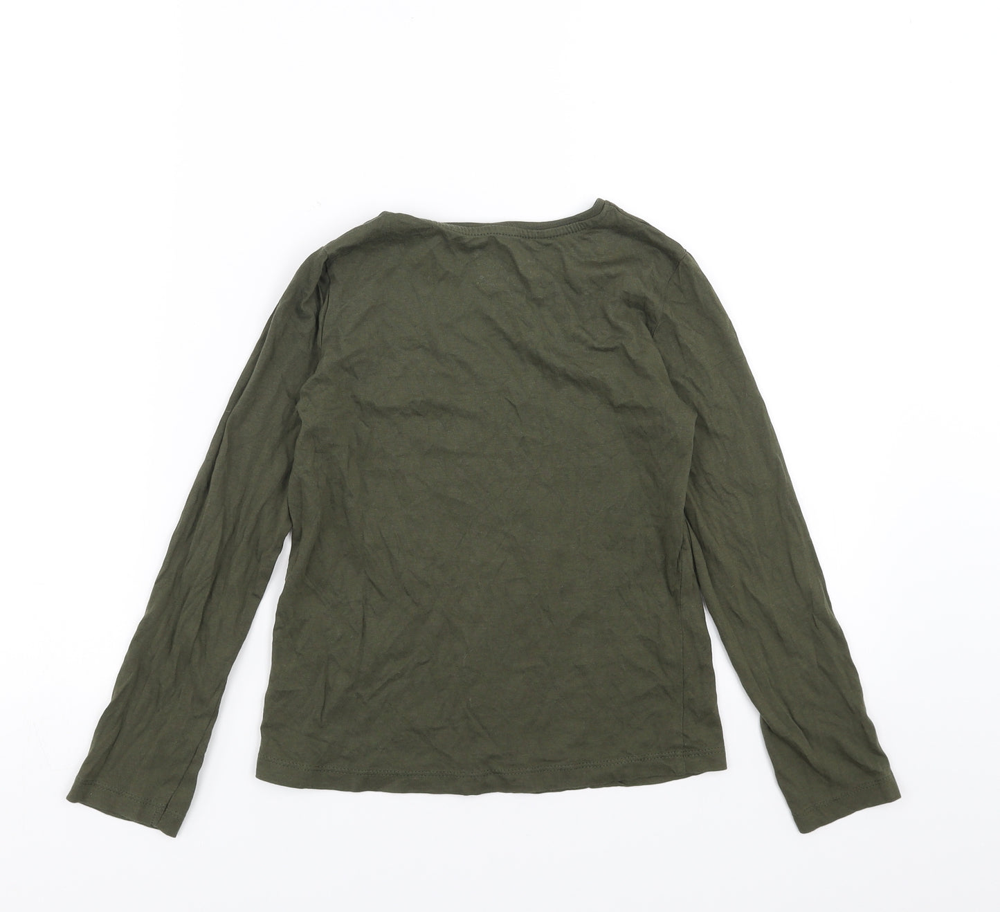 Primark Girls Green   Basic T-Shirt Size 9-10 Years  - brooklyn