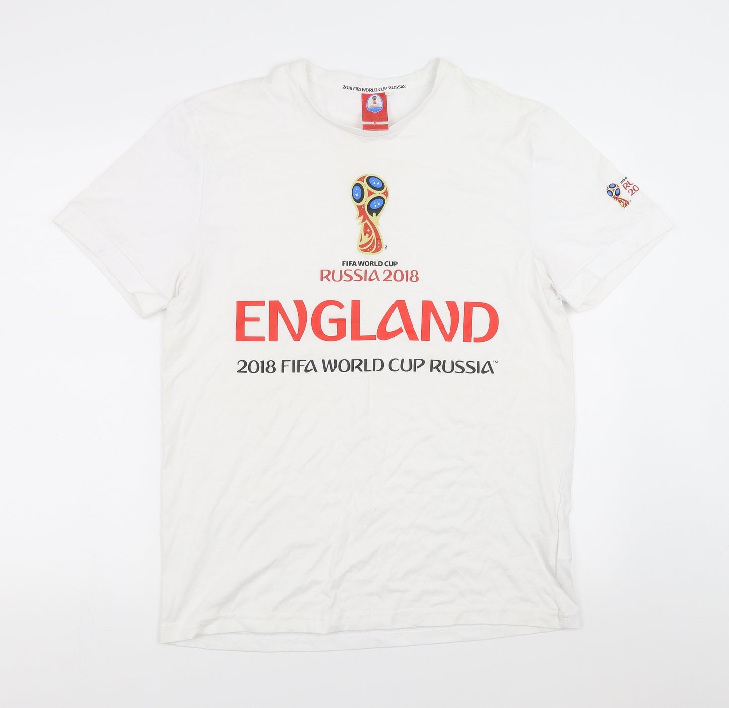 Fifa world cup Mens White    T-Shirt Size M  - world cup 2018