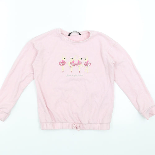 George Girls Pink   Pullover Jumper Size 7-8 Years  - Ballerina