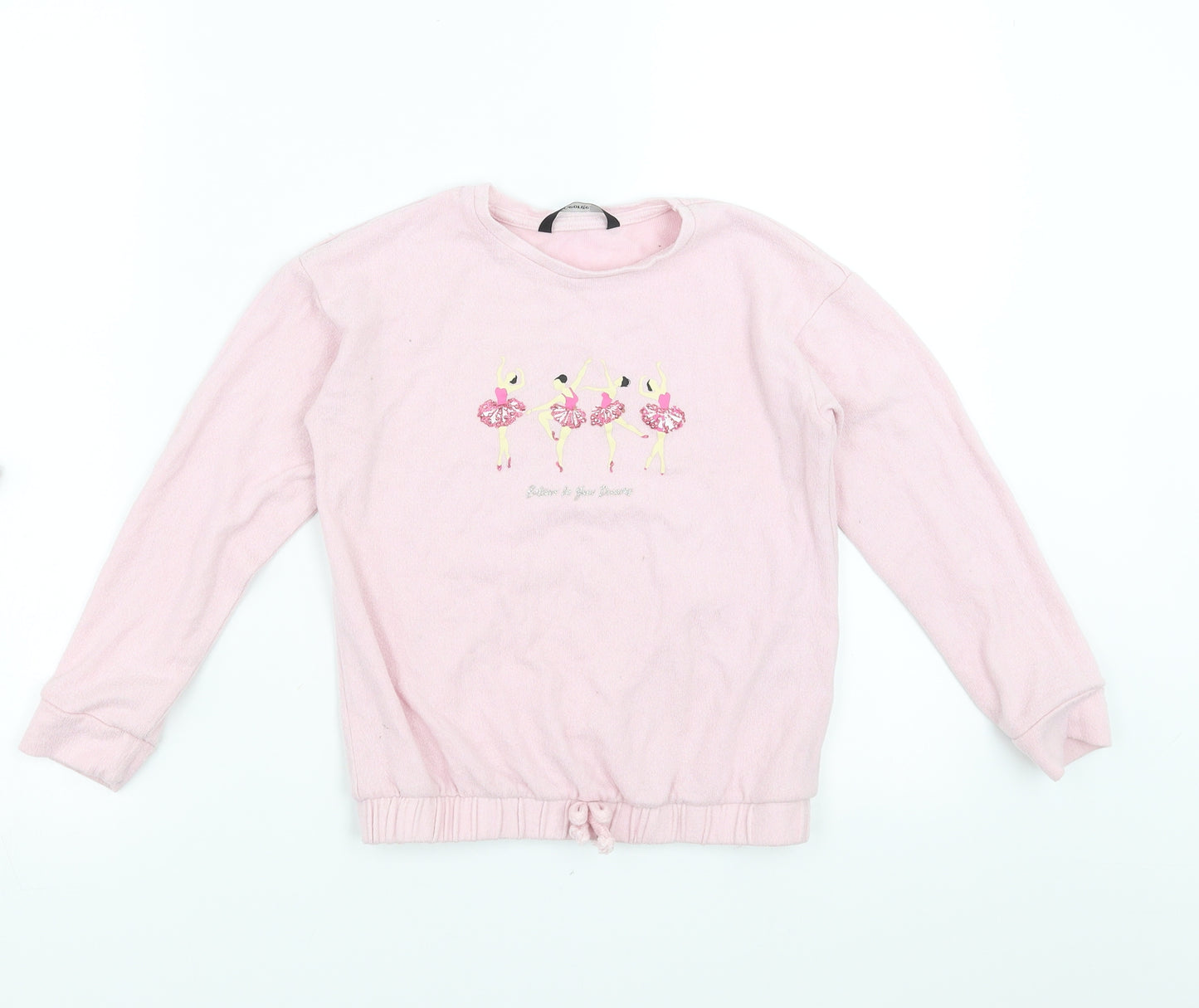 George Girls Pink   Pullover Jumper Size 7-8 Years  - Ballerina