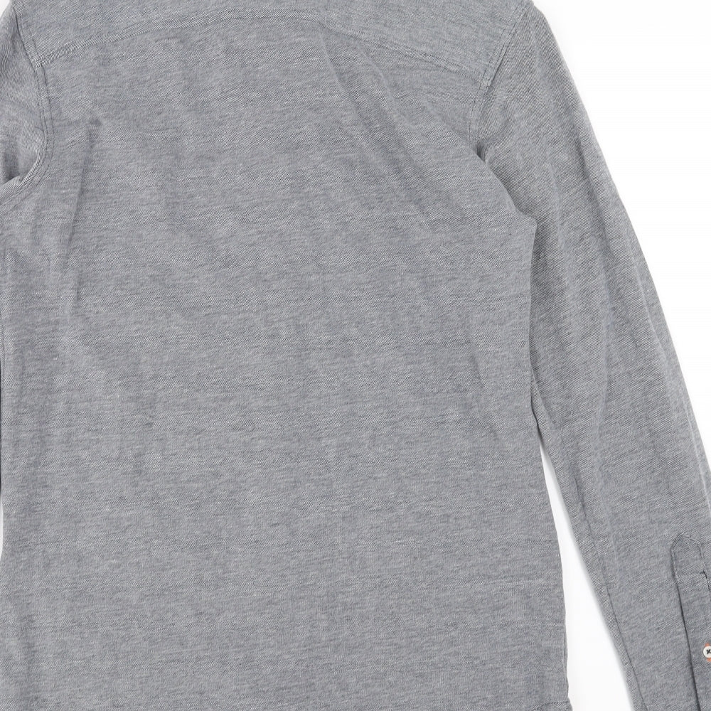 JACK & JONES Mens Grey    Button-Up Size M