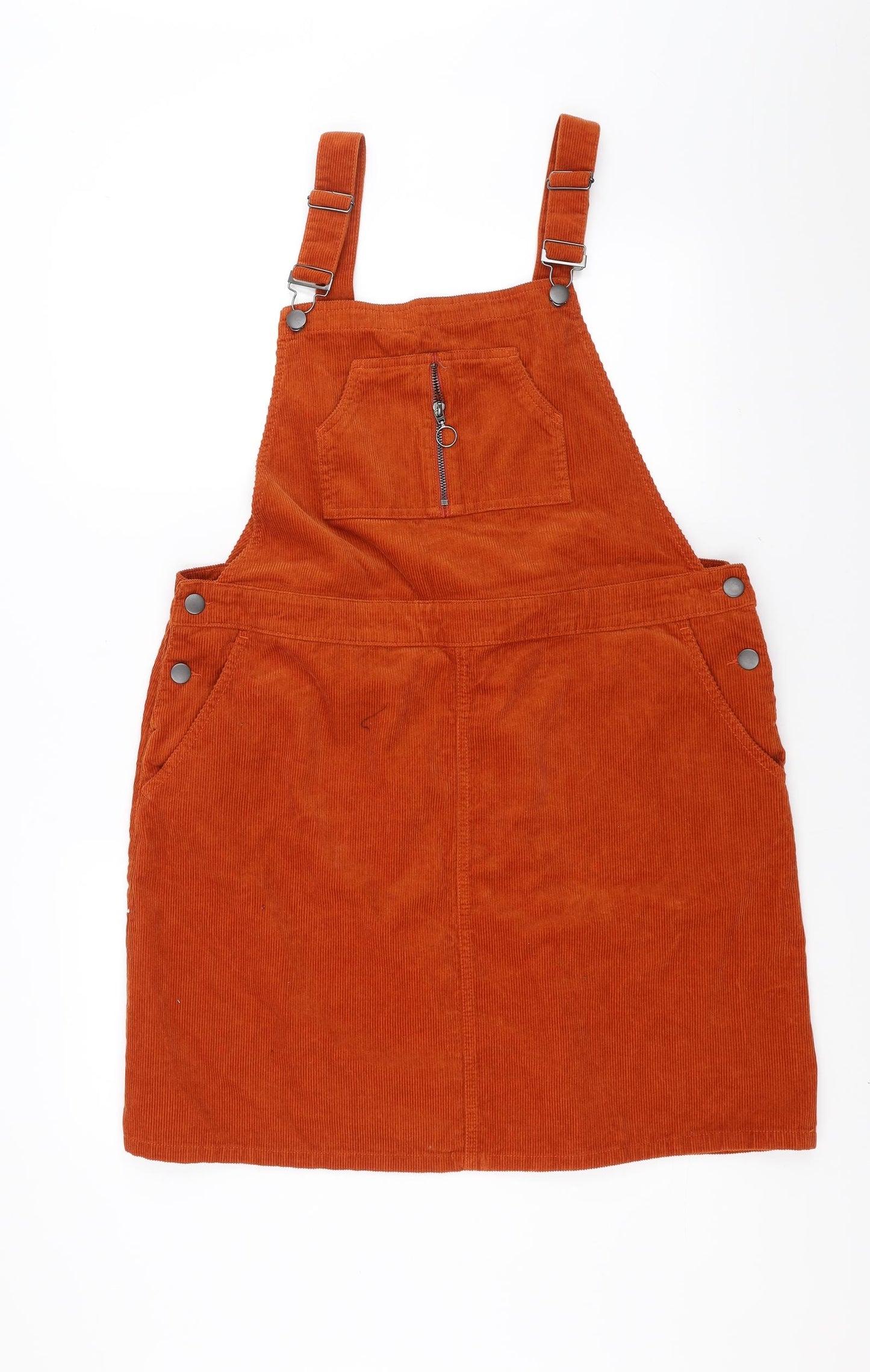 Sainsburys  Womens Orange  Corduroy Pinafore/Dungaree Dress  Size 18