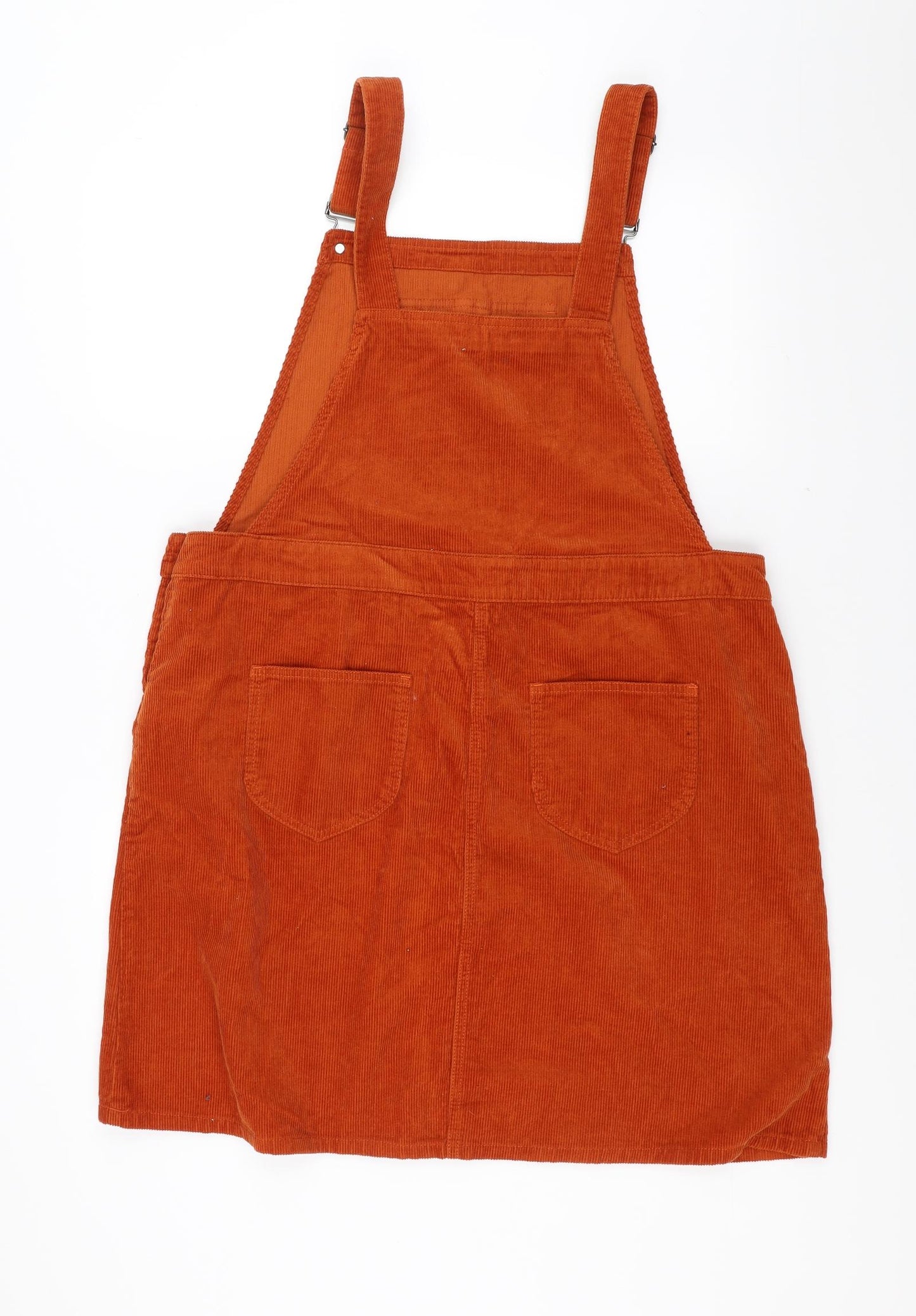 Sainsburys  Womens Orange  Corduroy Pinafore/Dungaree Dress  Size 18