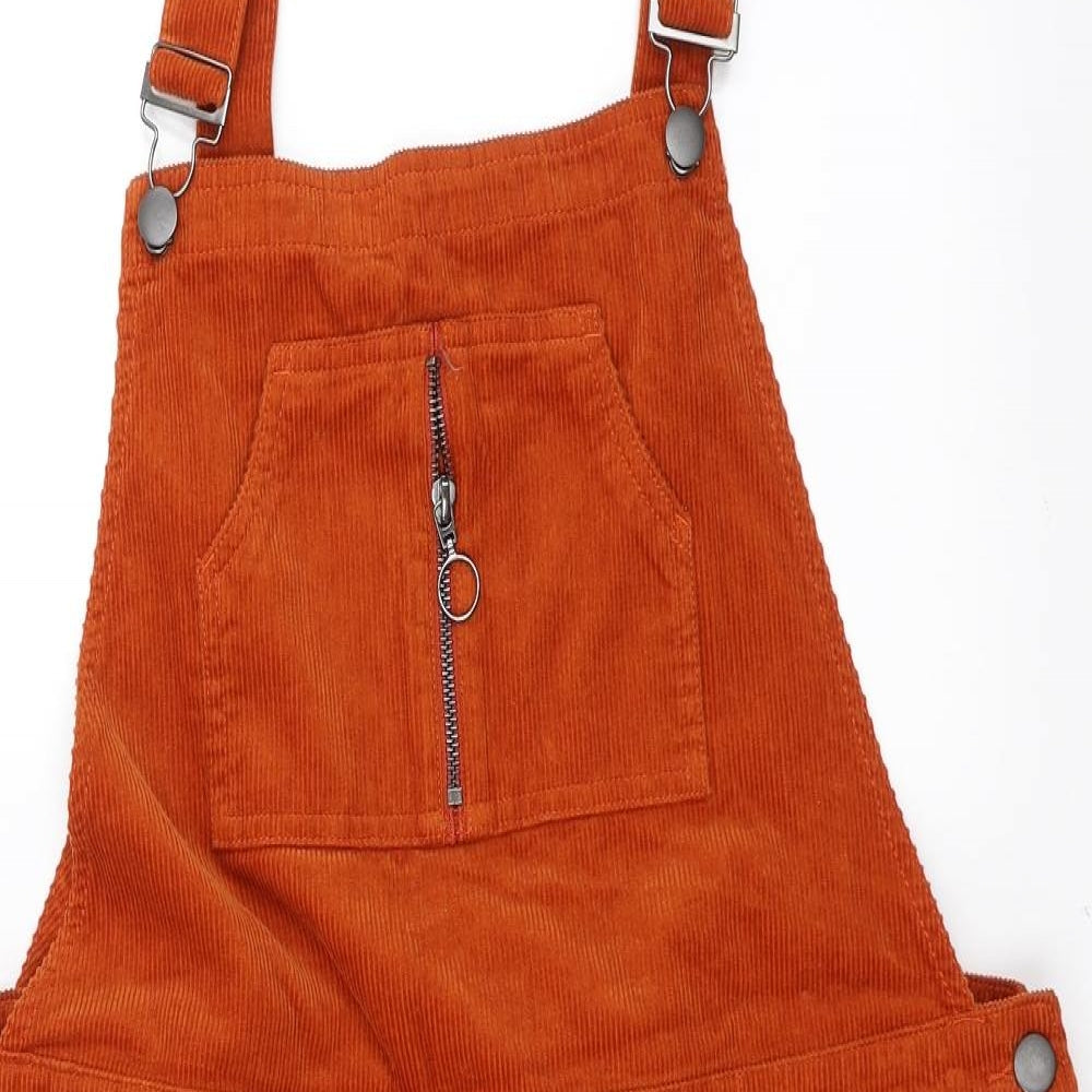 Sainsburys  Womens Orange  Corduroy Pinafore/Dungaree Dress  Size 18