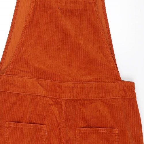 Sainsburys  Womens Orange  Corduroy Pinafore/Dungaree Dress  Size 18