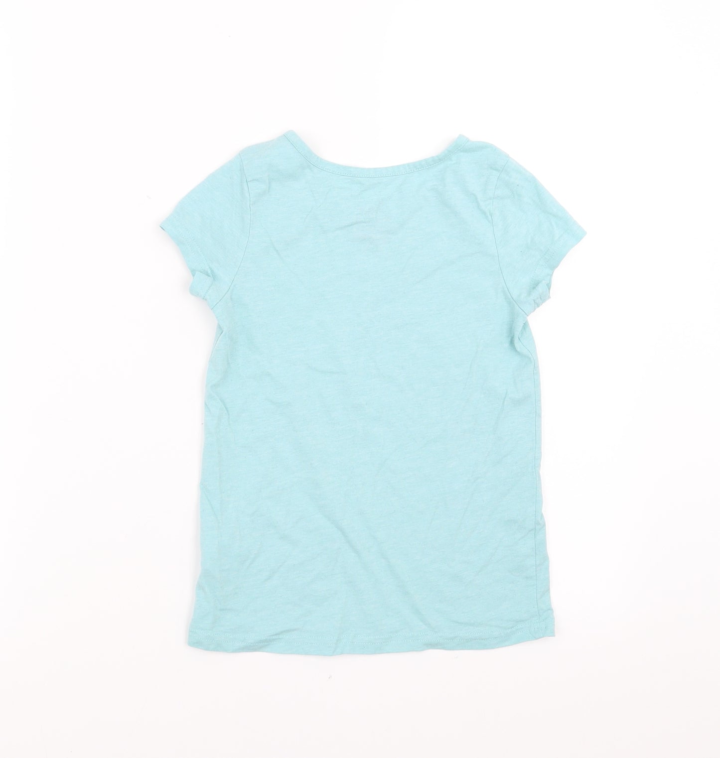 Animal Girls Green   Basic T-Shirt Size 7-8 Years