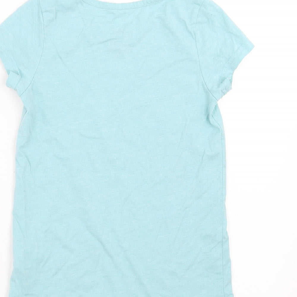 Animal Girls Green   Basic T-Shirt Size 7-8 Years