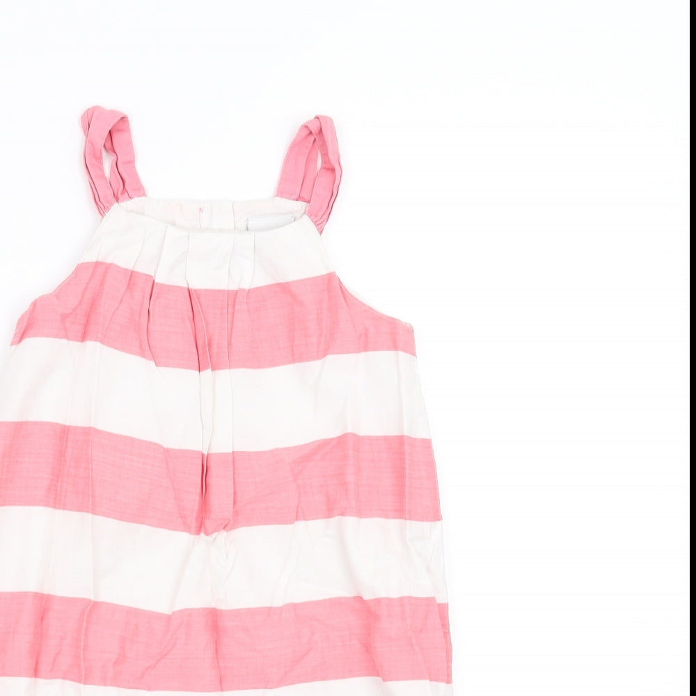 NEXT Girls Pink Striped  Trapeze & Swing  Size 3-4 Years