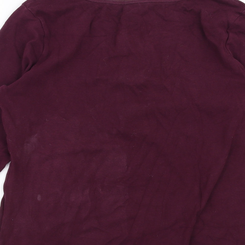 F&F Womens Purple Solid  Top Pyjama Top Size L