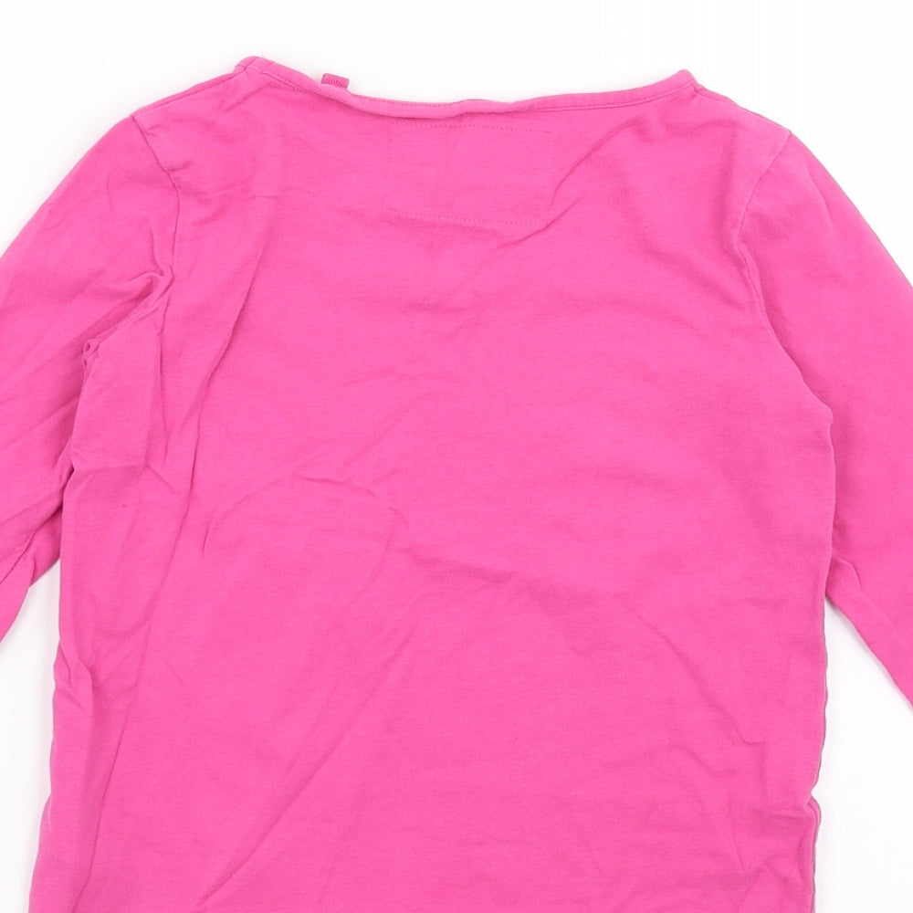 NEXT Girls Pink   Basic T-Shirt Size 7 Years