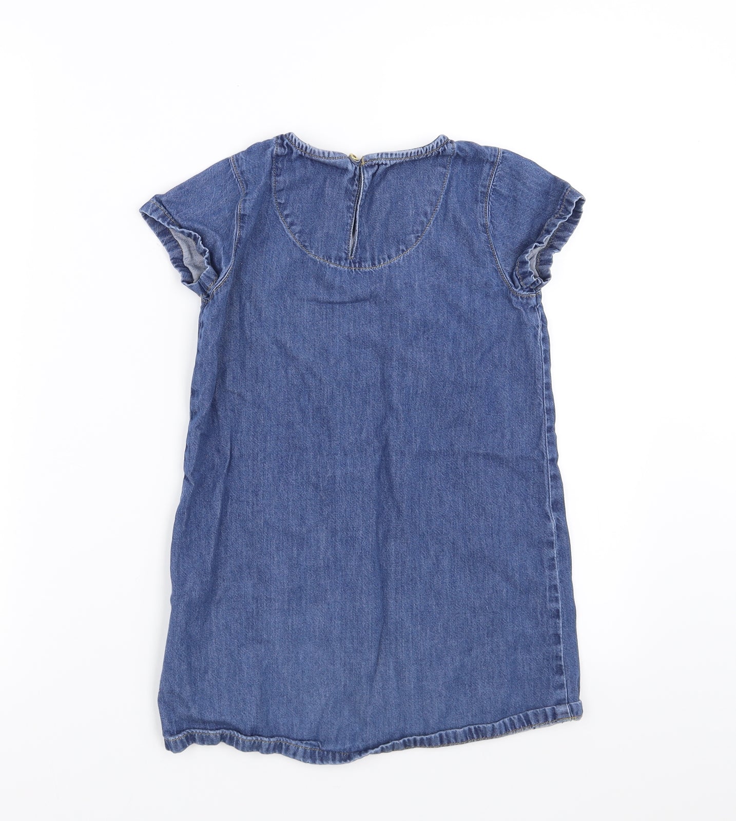 NEXT Girls Blue  Denim Shift  Size 7 Years